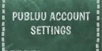 Publuu account settings