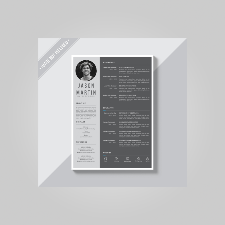 black freepik resume