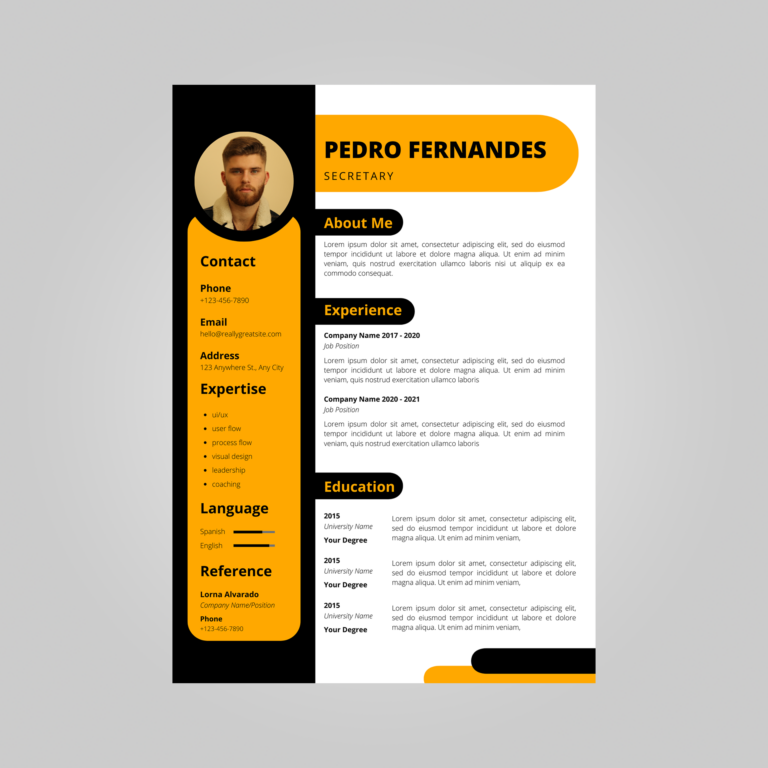 secretary cV template