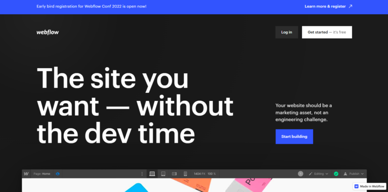 site web de webflow