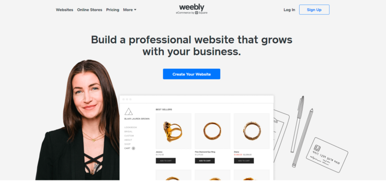 sitio web weebly