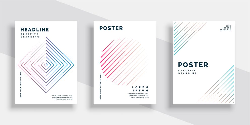 Przykład minimalistycznej broszury