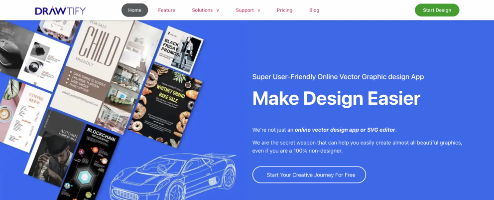 Drawtify Designer - créateur de brochures en ligne