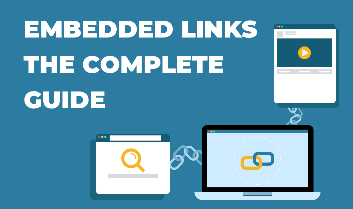 What is the difference between a link and an embedded link?