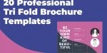 20 Profesjonalne szablony broszur Tri Fold