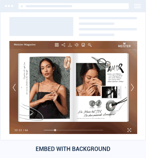 Embed flipbook on Your Website