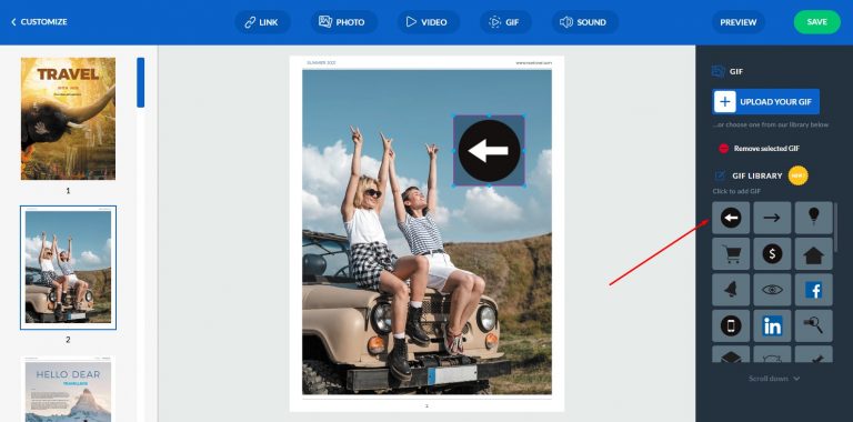 Add Your Images to GIFs Online