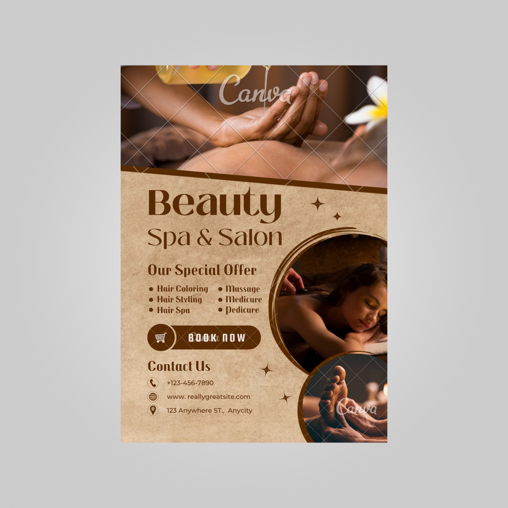 prospectus du spa de beauté