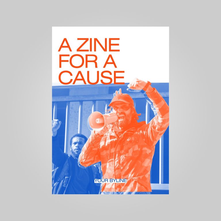 un modèle de zine pour une cause