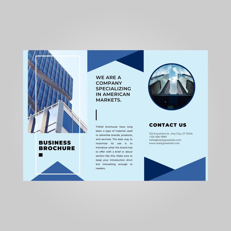 bank brochure template