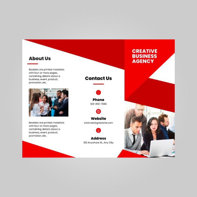 banking brochure template