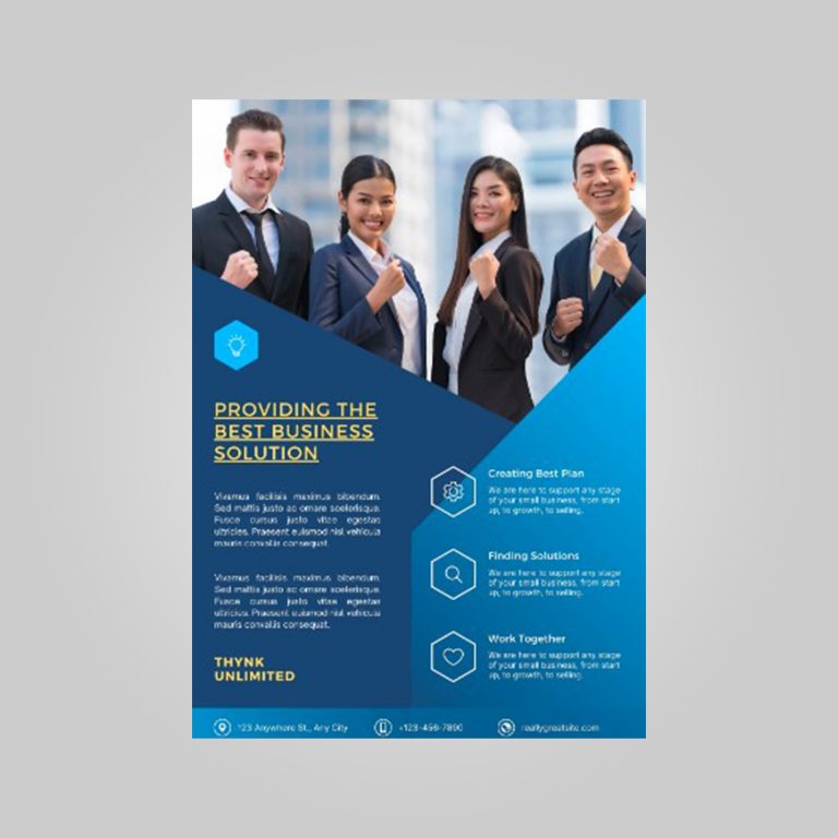 banking brochure template