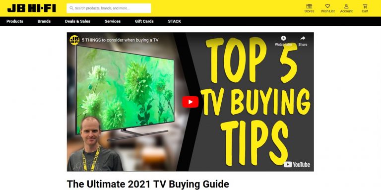 guide d'achat de la télévision