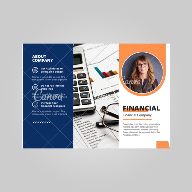 bank brochure template