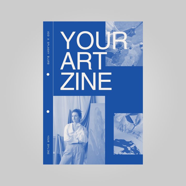 modèle de zine artistique