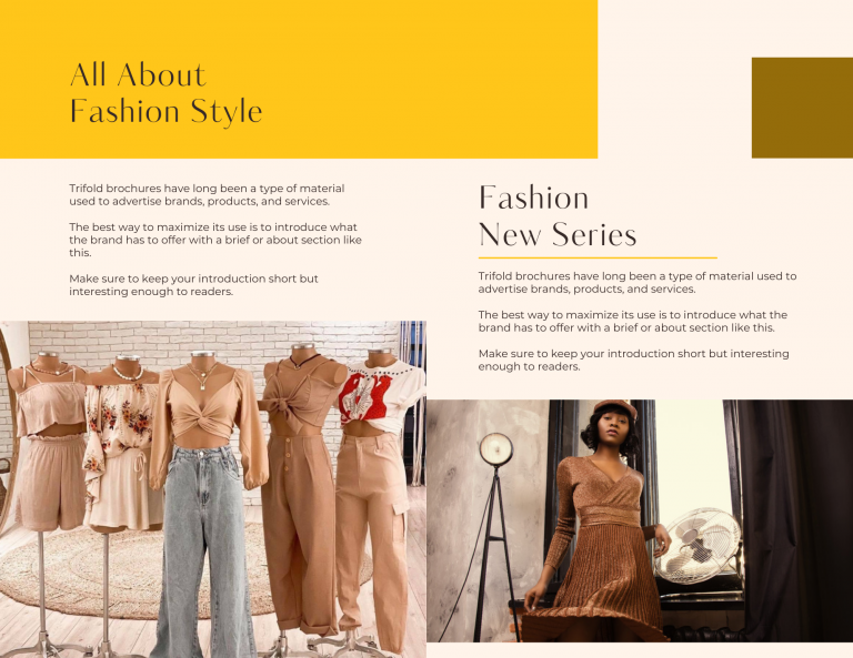 Clothing Product Catalog or catalog template