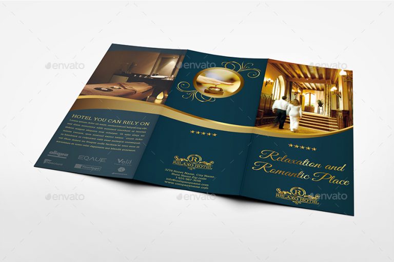 folleto de hotel de 5 estrellas example