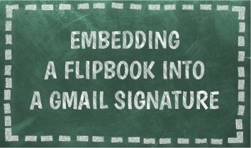 embedding a flipbook into gmail signature