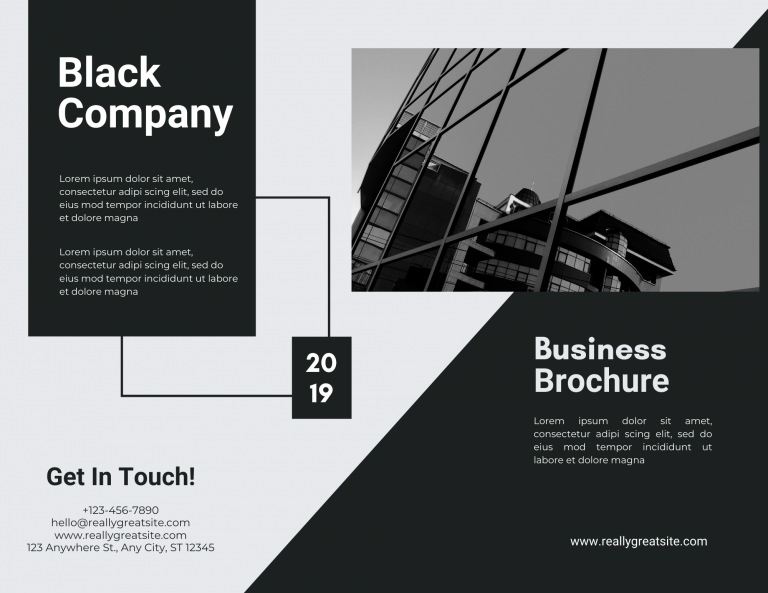 minimalist brochure template