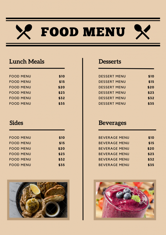 Food Menu