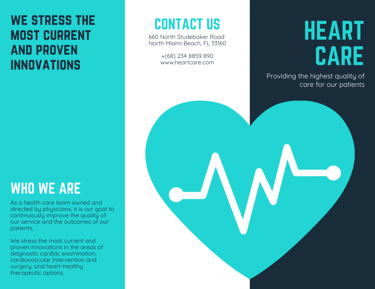 medical brochure canva