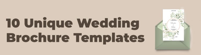 unikalne szablony broszur ślubnych