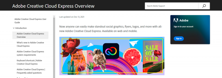 adobe creative cloud express