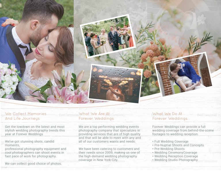 wedding brochure template