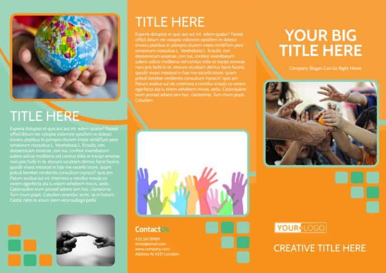 charity brochure template