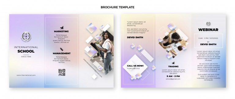 gradient brochure template