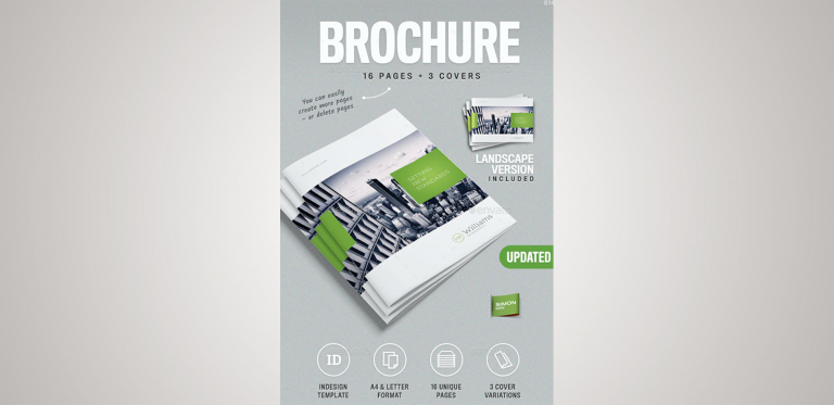 modèle de brochure indesign