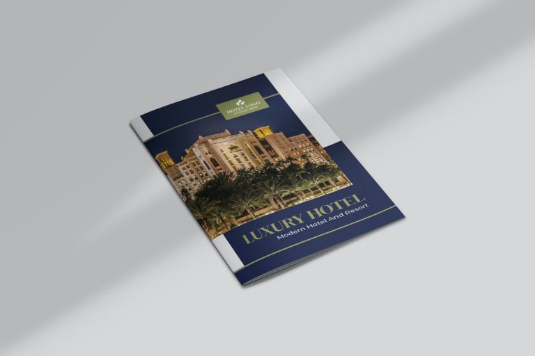 brochure d'un hôtel de luxe