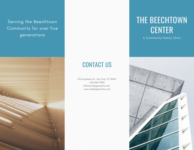 modern medical brochure template