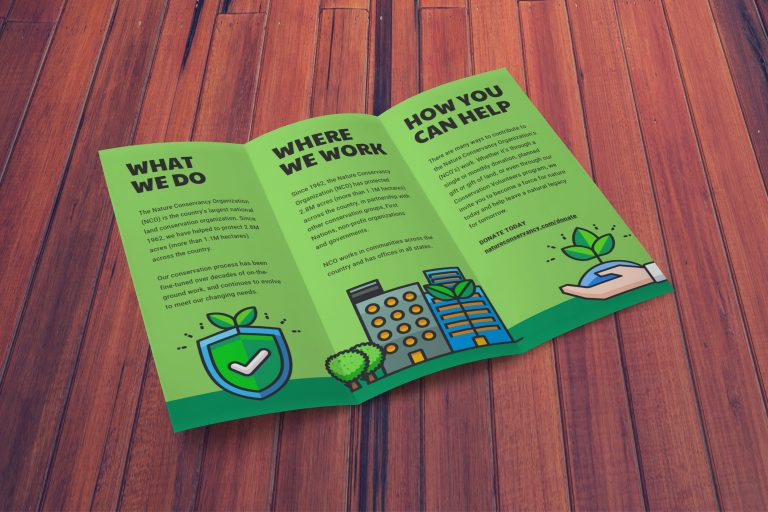 natural green brochure template