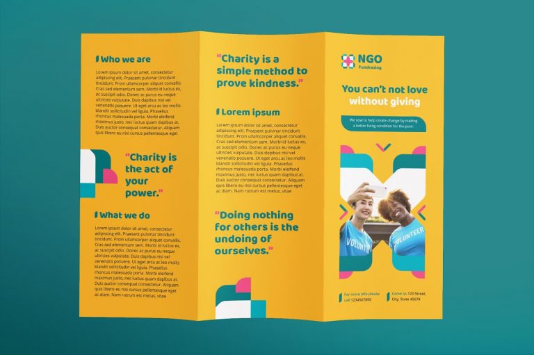 ngo brochure template