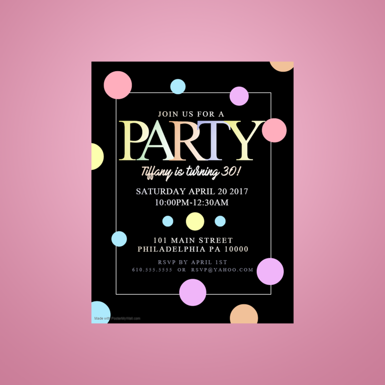 party poster invitation