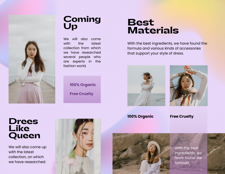 gradient canva brochure template