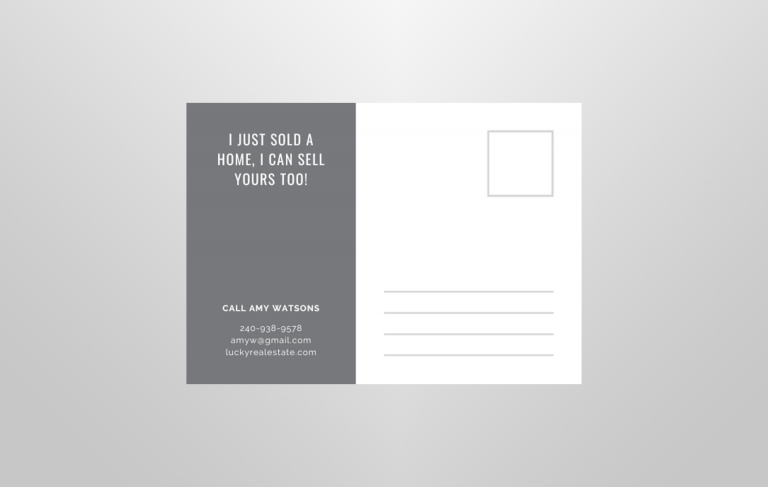 real estate postcard canva