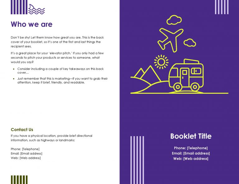 travel booklet template