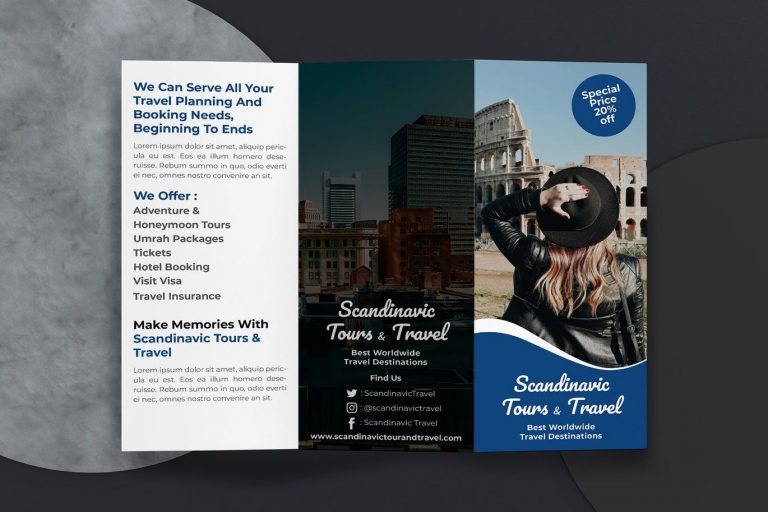 city travel brochure template