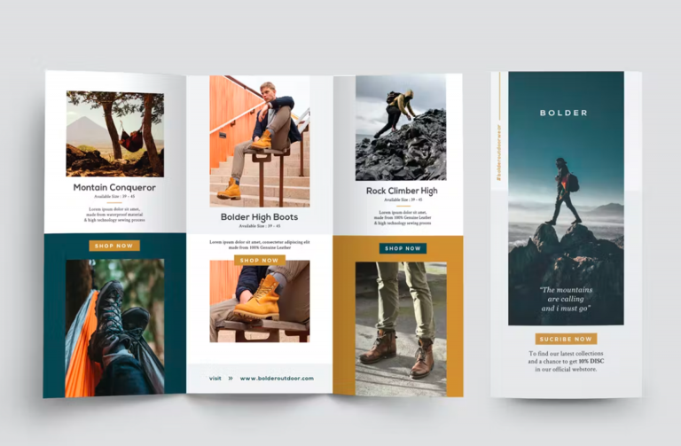 universal fashion brochure template