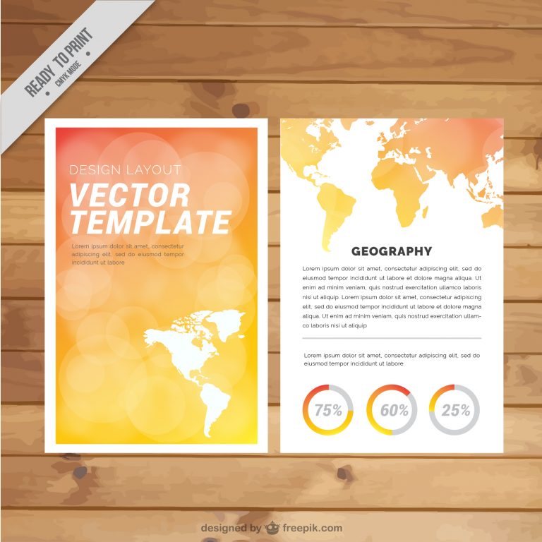 vector travel brochure template