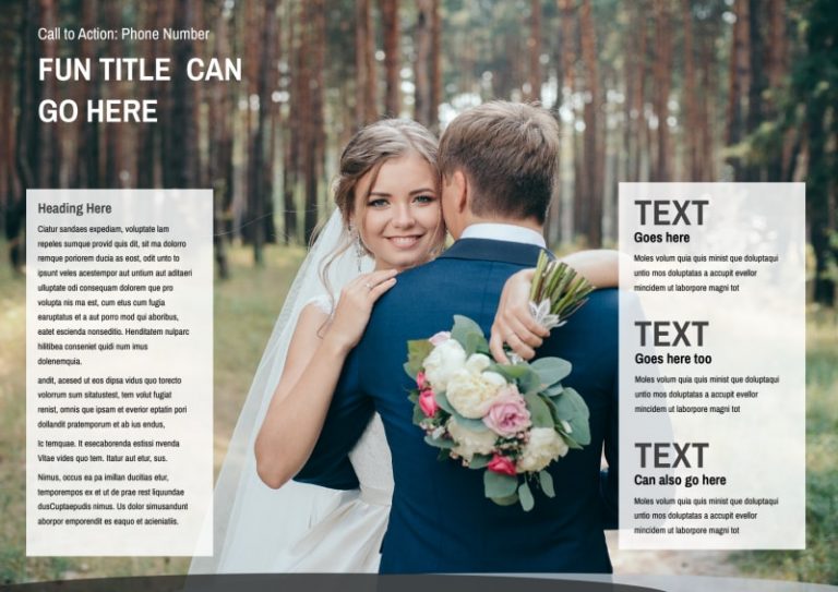 wedding brochure template