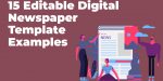 15 Ejemplos de plantillas de periódicos digitales editables