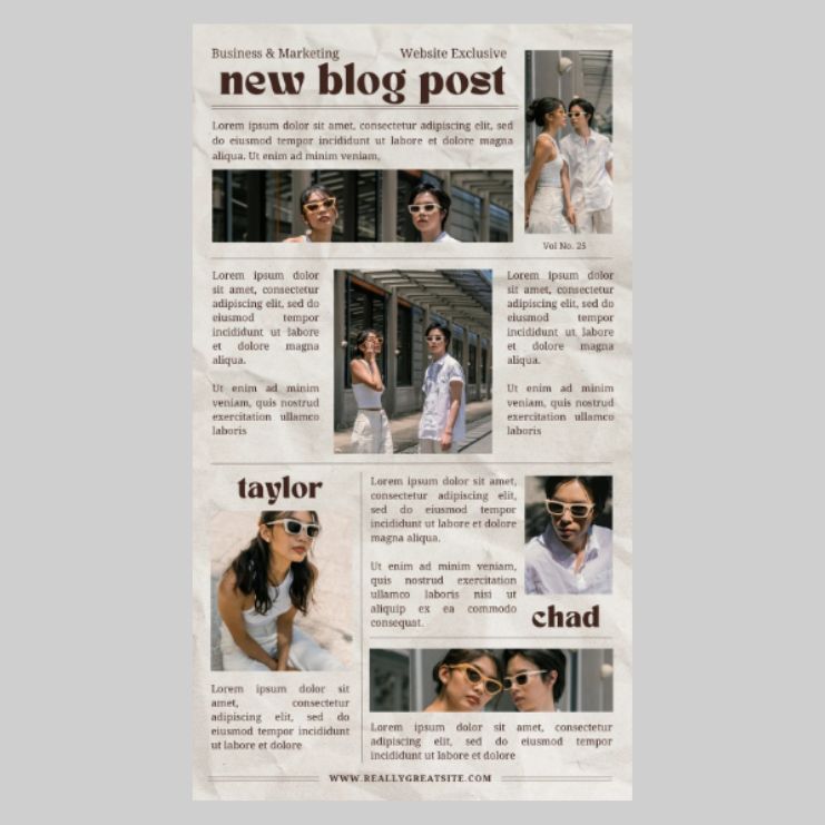 editable style newspaper template that you can inspire with