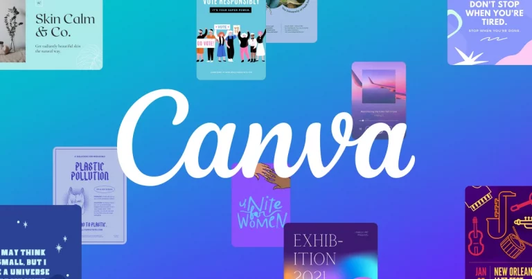 in canva you can save your project and convert them to pdf