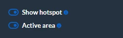 hotspot with an active area setting