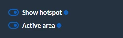 hotspot z ustawieniem aktywnego obszaru