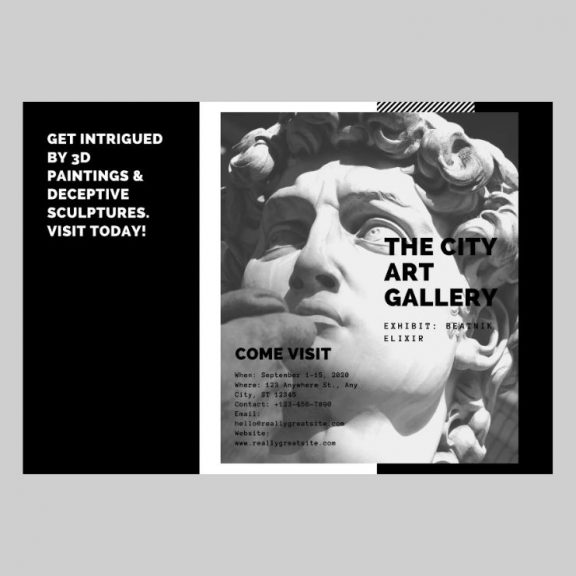 Brochure de l'exposition d'art