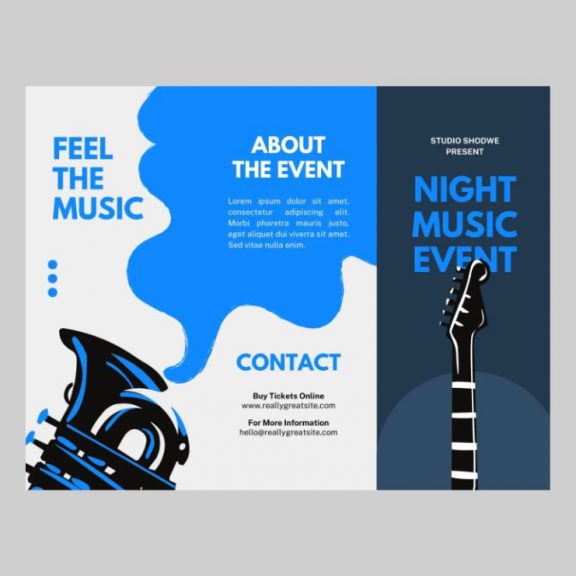 Music event brochure